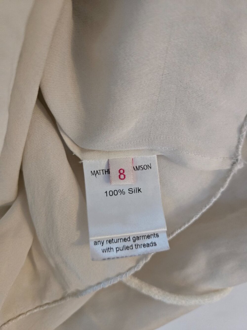 Matthew Williamson Cream Beaded Embellished Tank Top Size Small - Picture 11 of 14